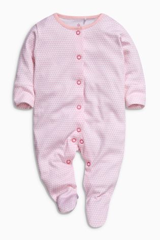 Pink Sleepsuits Four Pack (0mths-2yrs)